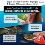 Repelente Ultrasónico. Antiplagas Elimina plagas sin veneno ni químicos en tu hogar.